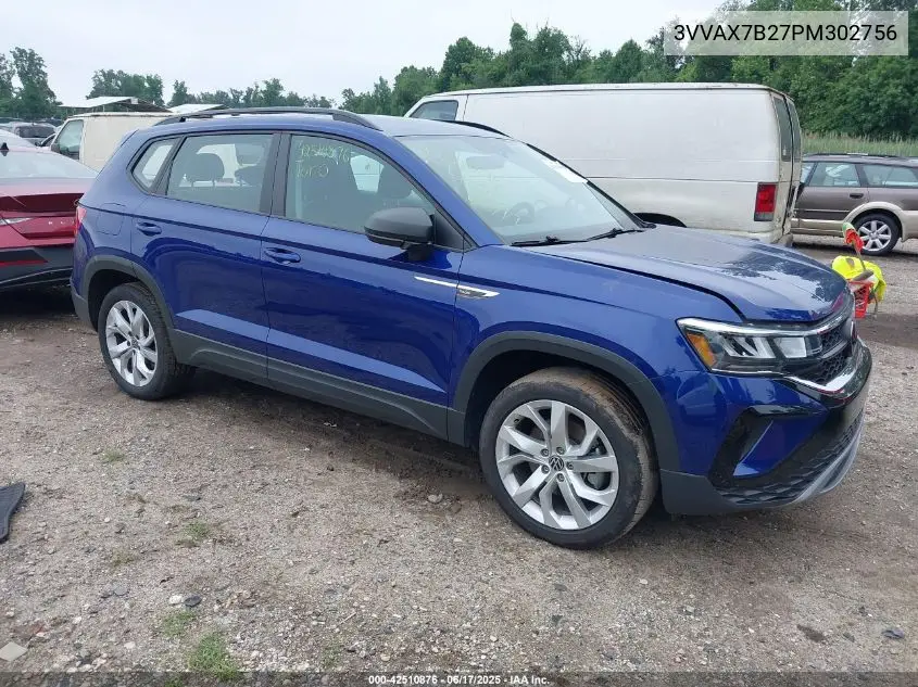 2023 Volkswagen Taos 1.5T S VIN: 3VVAX7B27PM302756 Lot: 42510876