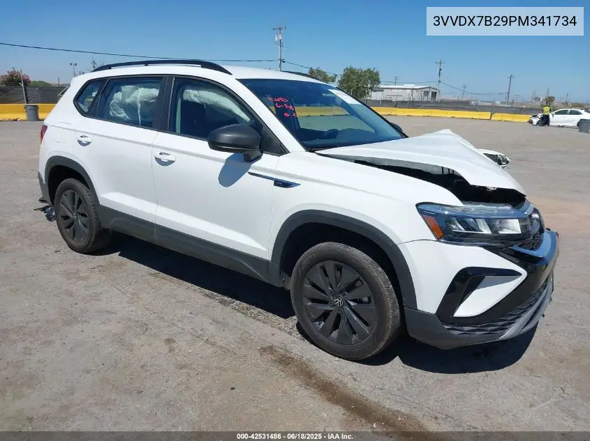 2023 Volkswagen Taos 1.5T S VIN: 3VVDX7B29PM341734 Lot: 42531486