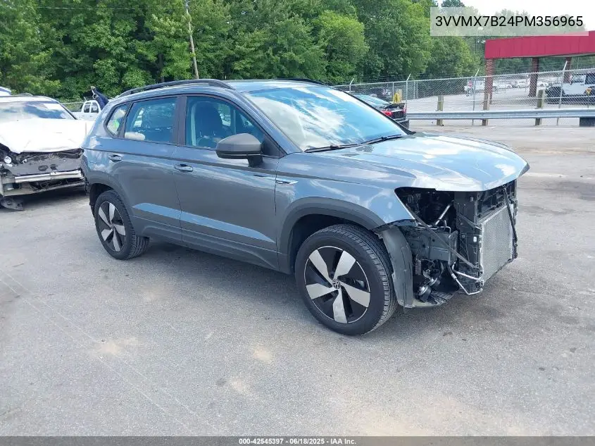 2023 Volkswagen Taos 1.5T S VIN: 3VVMX7B24PM356965 Lot: 42545397