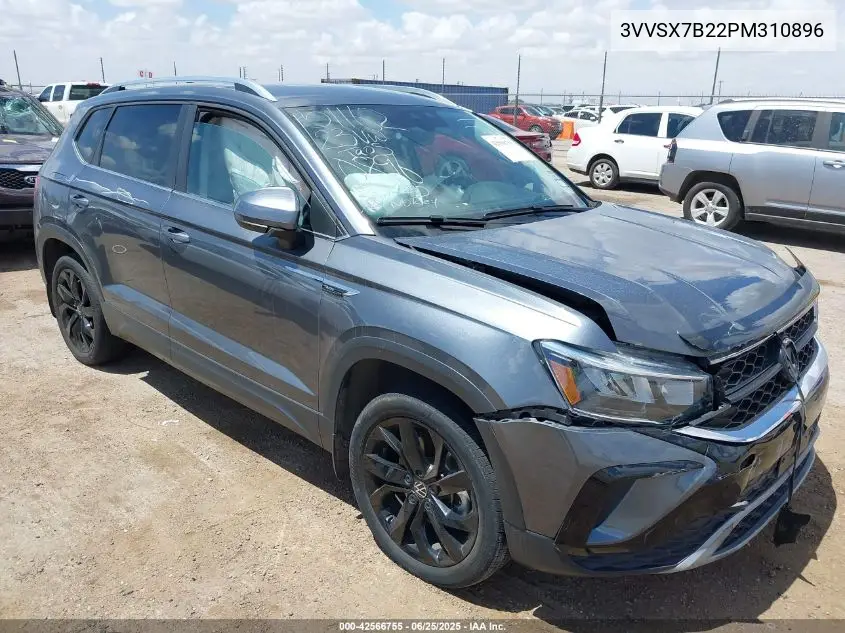 2023 Volkswagen Taos 1.5T Se VIN: 3VVSX7B22PM310896 Lot: 42566755