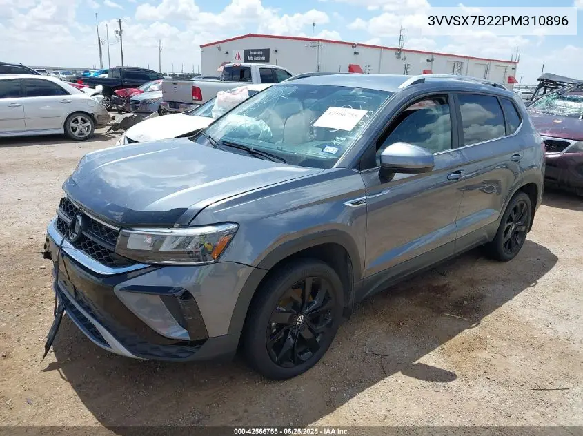 2023 Volkswagen Taos 1.5T Se VIN: 3VVSX7B22PM310896 Lot: 42566755