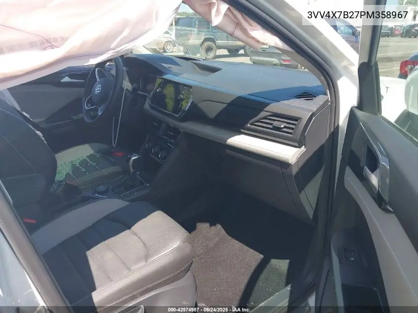 2023 Volkswagen Taos 1.5T Sel VIN: 3VV4X7B27PM358967 Lot: 42574957