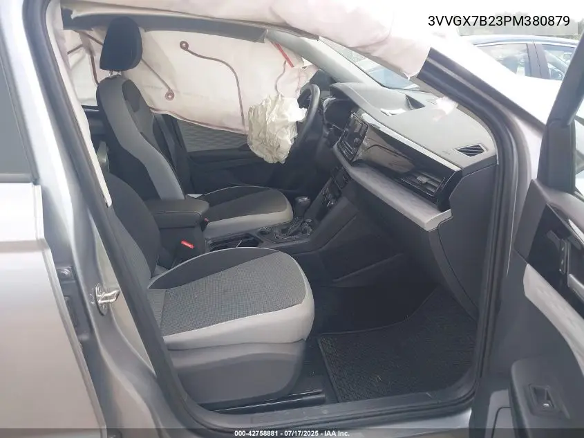 2023 Volkswagen Taos 1.5T S VIN: 3VVGX7B23PM380879 Lot: 42758881