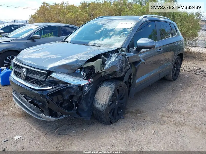 2023 Volkswagen Taos 1.5T Se VIN: 3VVSX7B21PM333439 Lot: 42768642