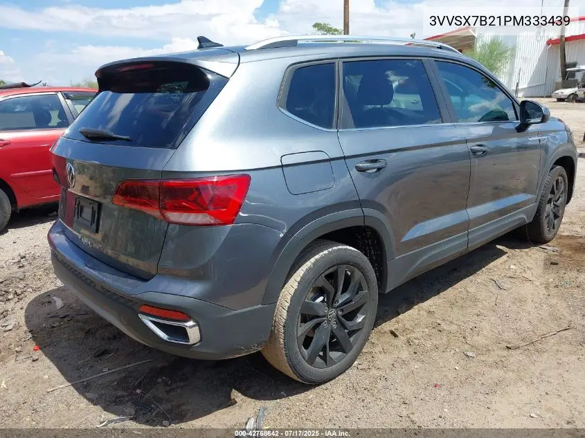 2023 Volkswagen Taos 1.5T Se VIN: 3VVSX7B21PM333439 Lot: 42768642
