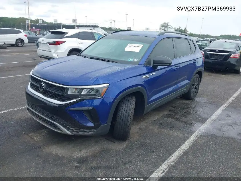 2023 Volkswagen Taos 1.5T S VIN: 3VVCX7B27PM369933 Lot: 42776690