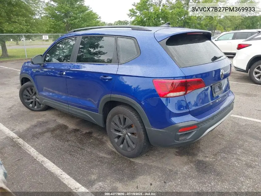 2023 Volkswagen Taos 1.5T S VIN: 3VVCX7B27PM369933 Lot: 42776690