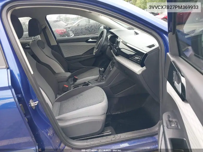 2023 Volkswagen Taos 1.5T S VIN: 3VVCX7B27PM369933 Lot: 42776690