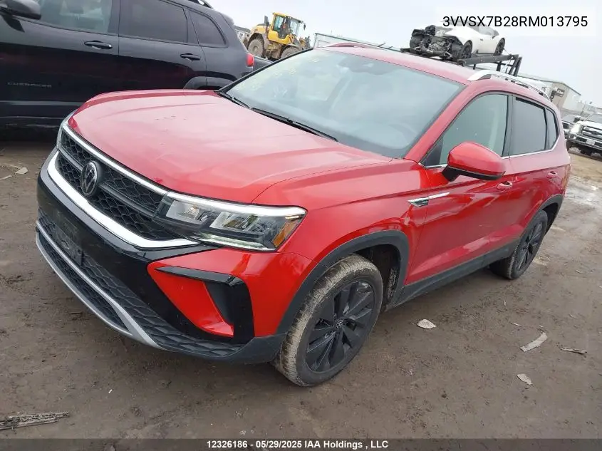 2024 Volkswagen Taos Se VIN: 3VVSX7B28RM013795 Lot: 12326186
