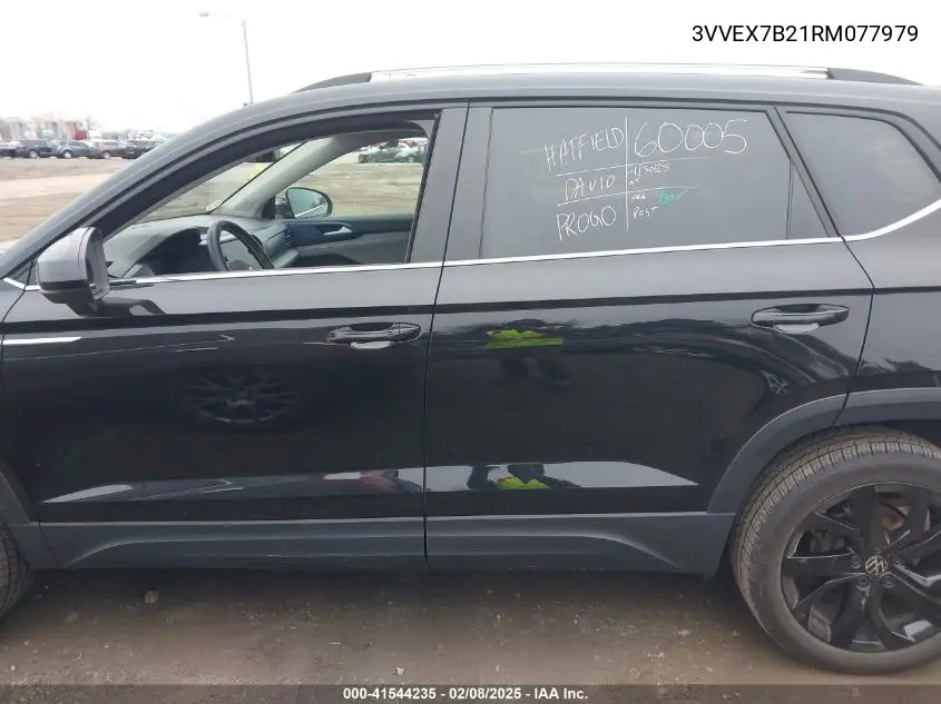 2024 Volkswagen Taos 1.5T Se VIN: 3VVEX7B21RM077979 Lot: 41544235