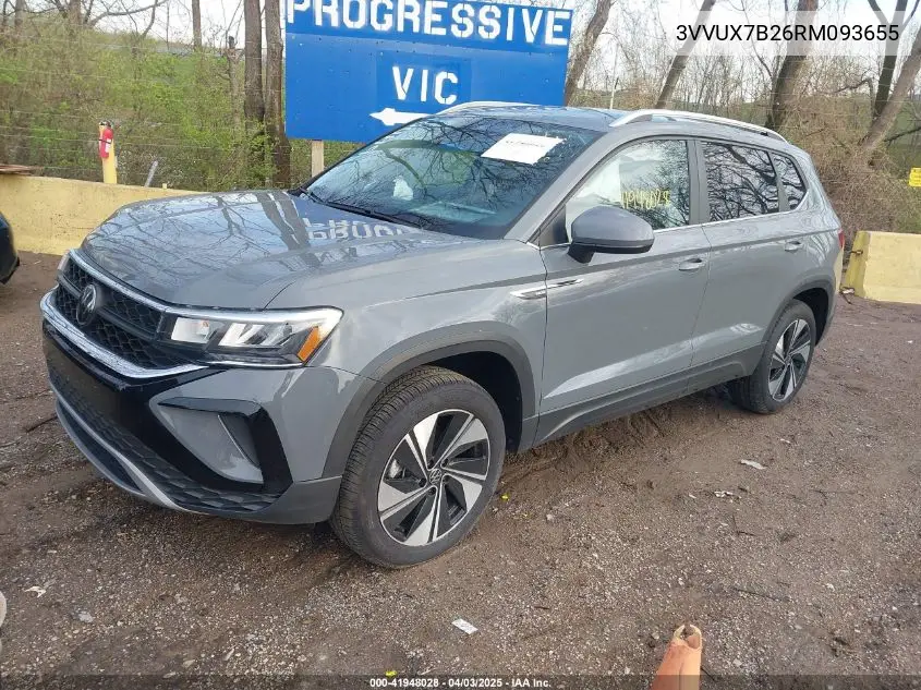 2024 Volkswagen Taos 1.5T Se VIN: 3VVUX7B26RM093655 Lot: 41948028