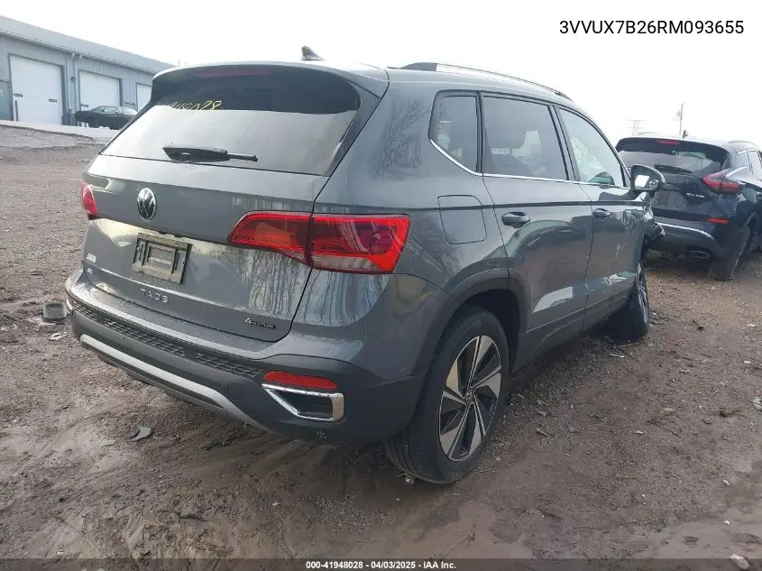 2024 Volkswagen Taos 1.5T Se VIN: 3VVUX7B26RM093655 Lot: 41948028