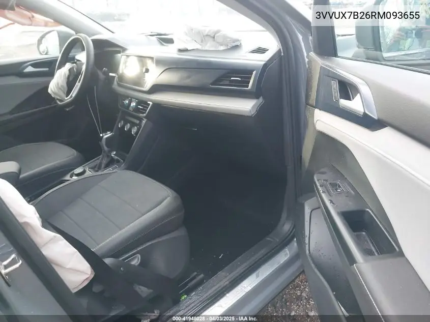 2024 Volkswagen Taos 1.5T Se VIN: 3VVUX7B26RM093655 Lot: 41948028