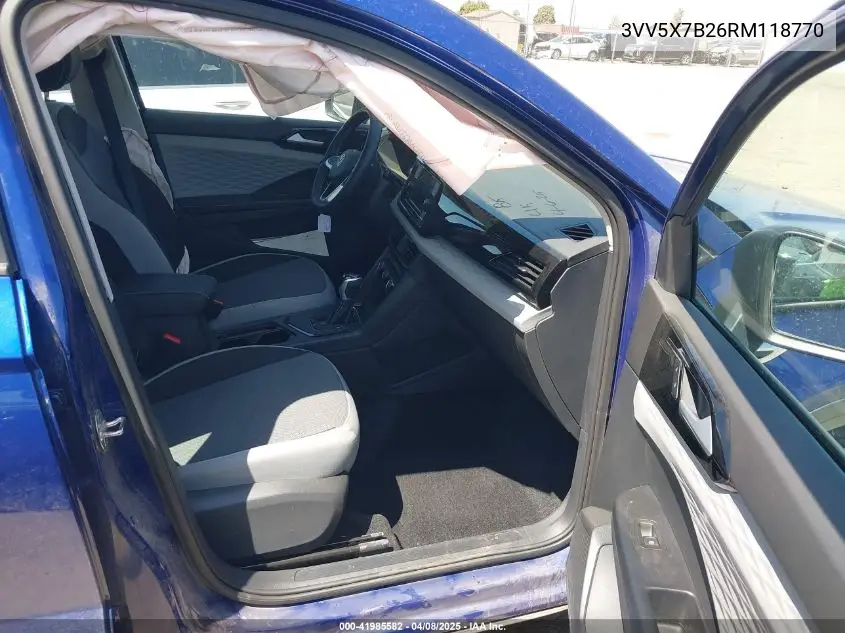 2024 Volkswagen Taos 1.5T S VIN: 3VV5X7B26RM118770 Lot: 41985582