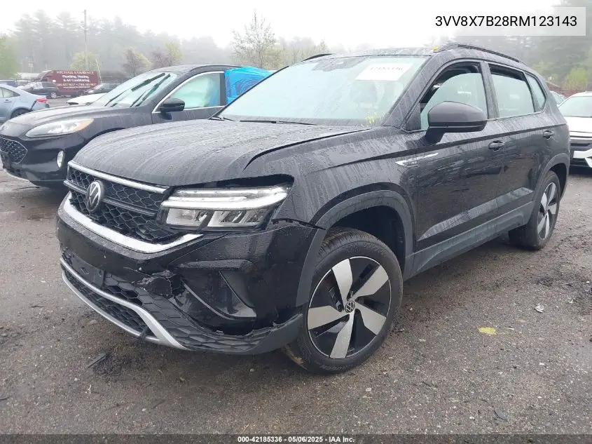 2024 Volkswagen Taos 1.5T S VIN: 3VV8X7B28RM123143 Lot: 42185336