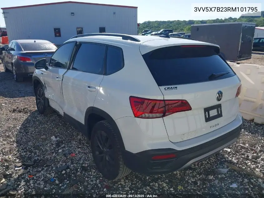 2024 Volkswagen Taos 1.5T S VIN: 3VV5X7B23RM101795 Lot: 42233429