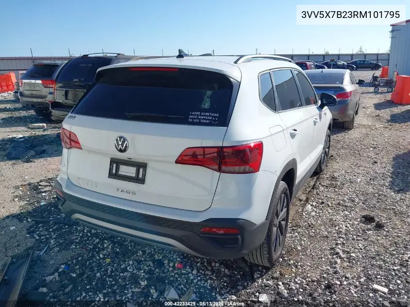 2024 Volkswagen Taos 1.5T S VIN: 3VV5X7B23RM101795 Lot: 42233429