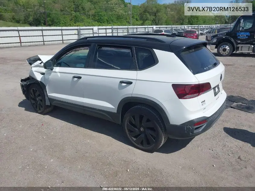 2024 Volkswagen Taos 1.5T Se Black VIN: 3VVLX7B20RM126533 Lot: 42238222