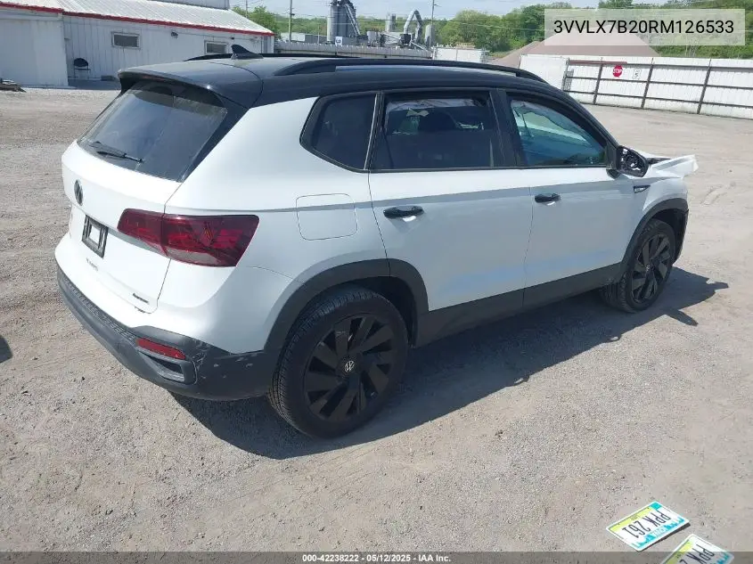 2024 Volkswagen Taos 1.5T Se Black VIN: 3VVLX7B20RM126533 Lot: 42238222