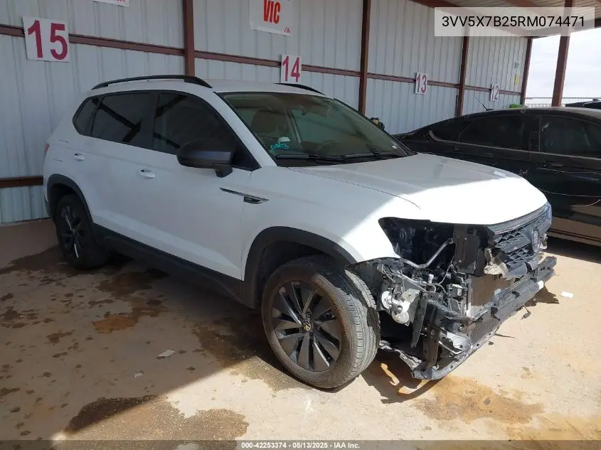2024 Volkswagen Taos 1.5T S VIN: 3VV5X7B25RM074471 Lot: 42253374