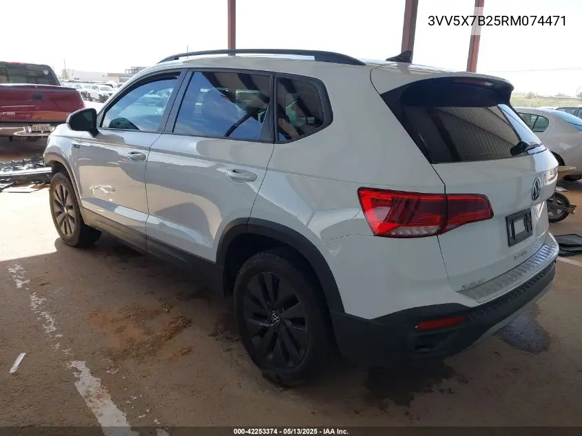 2024 Volkswagen Taos 1.5T S VIN: 3VV5X7B25RM074471 Lot: 42253374