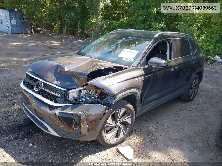 2024 Volkswagen Taos 1.5T Se VIN: 3VVUX7B27RM089663 Lot: 42471446