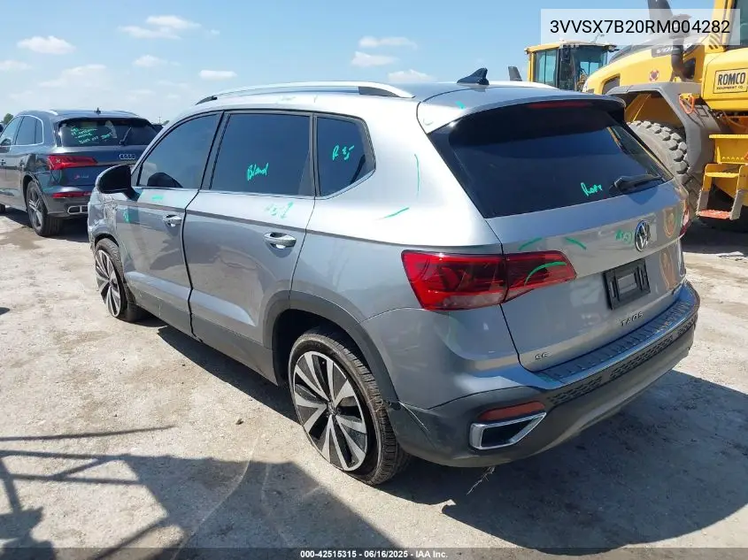 2024 Volkswagen Taos 1.5T Se VIN: 3VVSX7B20RM004282 Lot: 42515315