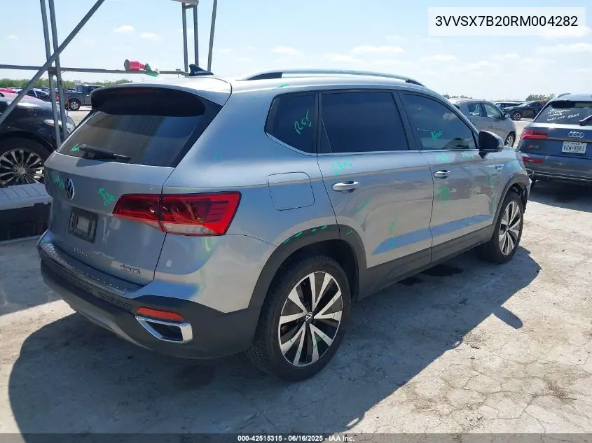 2024 Volkswagen Taos 1.5T Se VIN: 3VVSX7B20RM004282 Lot: 42515315