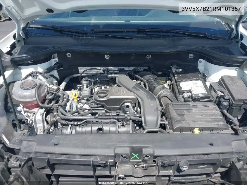 2024 Volkswagen Taos 1.5T S VIN: 3VV5X7B21RM101357 Lot: 42538157