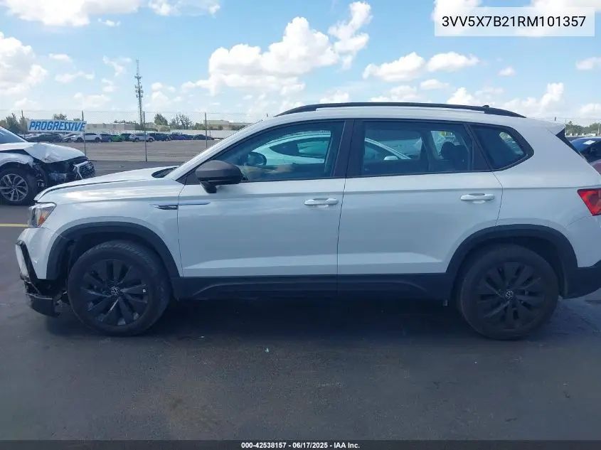2024 Volkswagen Taos 1.5T S VIN: 3VV5X7B21RM101357 Lot: 42538157