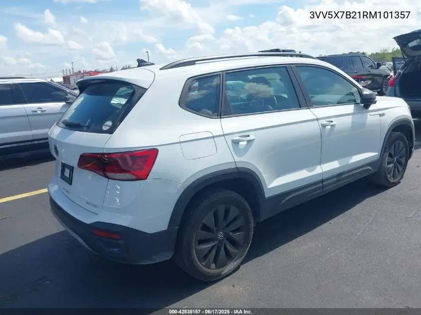 2024 Volkswagen Taos 1.5T S VIN: 3VV5X7B21RM101357 Lot: 42538157