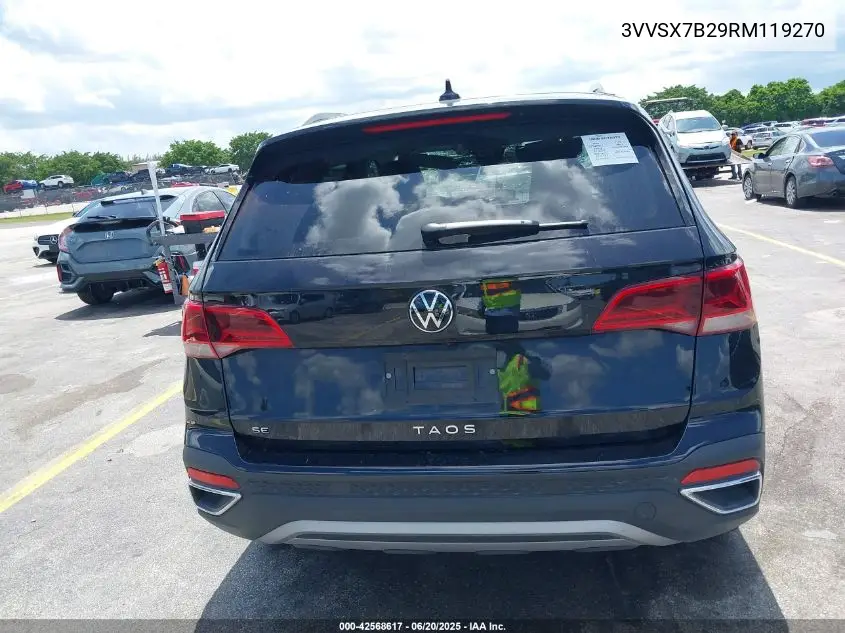 2024 Volkswagen Taos 1.5T Se VIN: 3VVSX7B29RM119270 Lot: 42568617