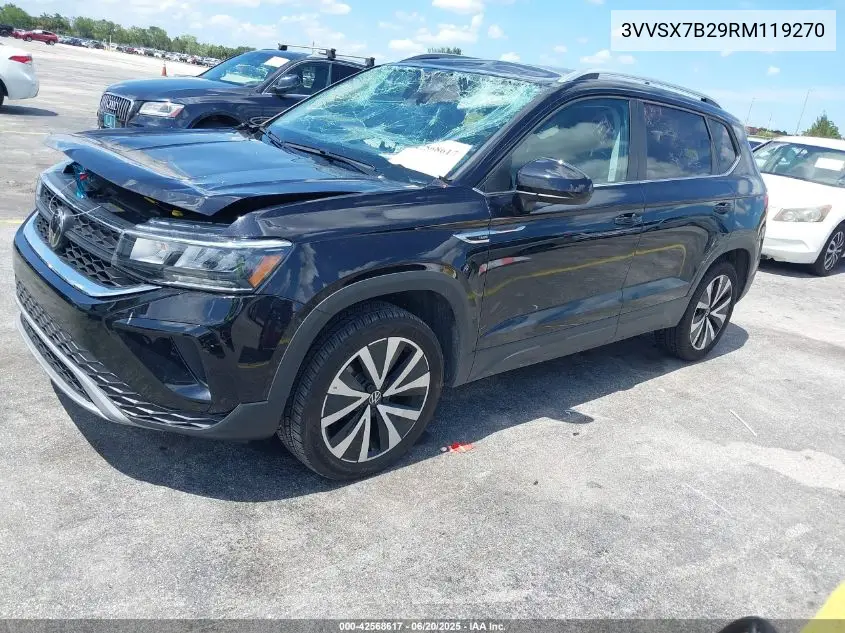 2024 Volkswagen Taos 1.5T Se VIN: 3VVSX7B29RM119270 Lot: 42568617
