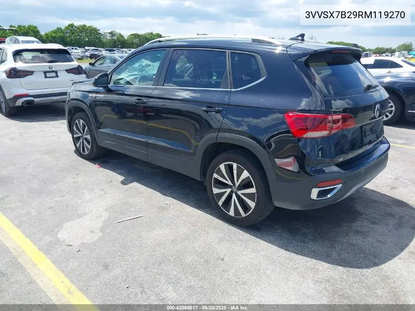 2024 Volkswagen Taos 1.5T Se VIN: 3VVSX7B29RM119270 Lot: 42568617