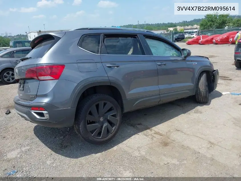 2024 Volkswagen Taos 1.5T Sel VIN: 3VV4X7B22RM095614 Lot: 42578071