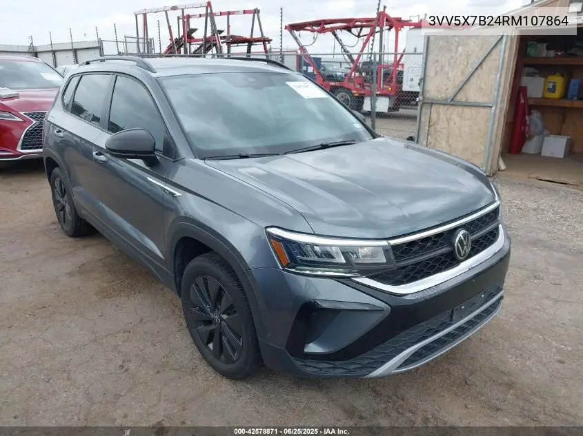 2024 Volkswagen Taos 1.5T S VIN: 3VV5X7B24RM107864 Lot: 42578871