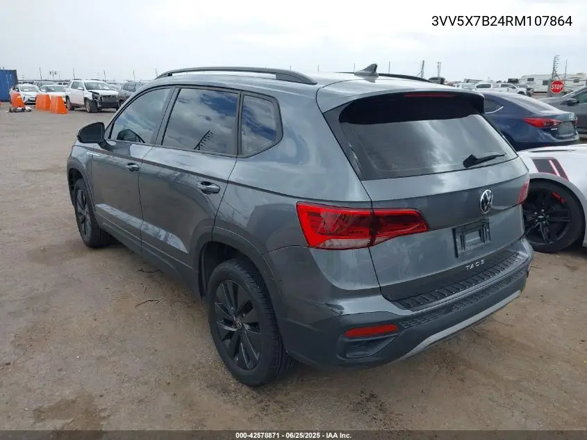 2024 Volkswagen Taos 1.5T S VIN: 3VV5X7B24RM107864 Lot: 42578871