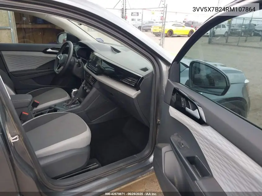2024 Volkswagen Taos 1.5T S VIN: 3VV5X7B24RM107864 Lot: 42578871