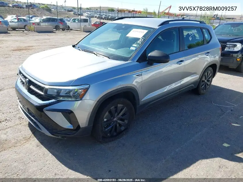 2024 Volkswagen Taos S VIN: 3VV5X7B28RM009257 Lot: 42593193