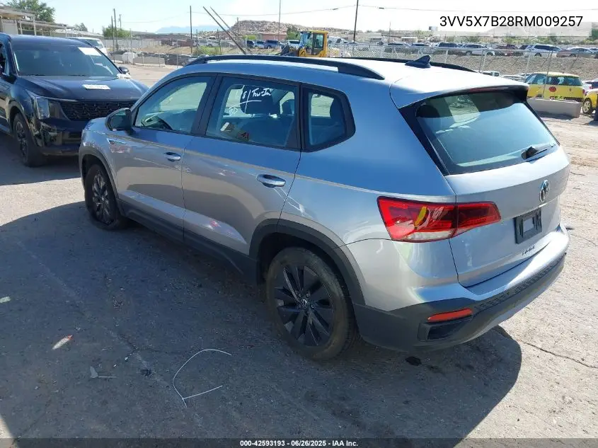 2024 Volkswagen Taos S VIN: 3VV5X7B28RM009257 Lot: 42593193