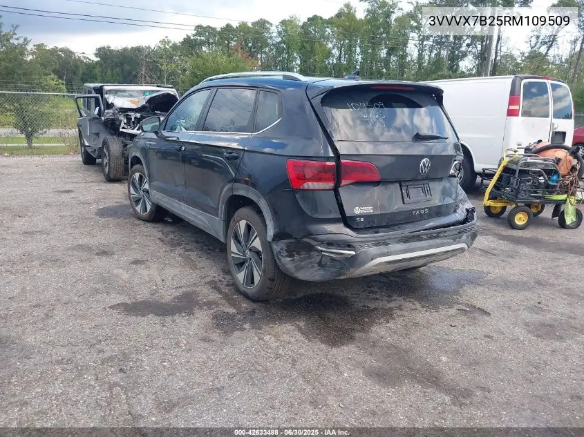 2024 Volkswagen Taos 1.5T Se VIN: 3VVVX7B25RM109509 Lot: 42633488