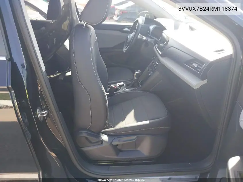 2024 Volkswagen Taos 1.5T Se VIN: 3VVUX7B24RM118374 Lot: 42772107
