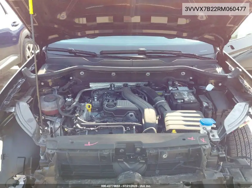 2024 Volkswagen Taos 1.5T Se VIN: 3VVVX7B22RM060477 Lot: 42778655