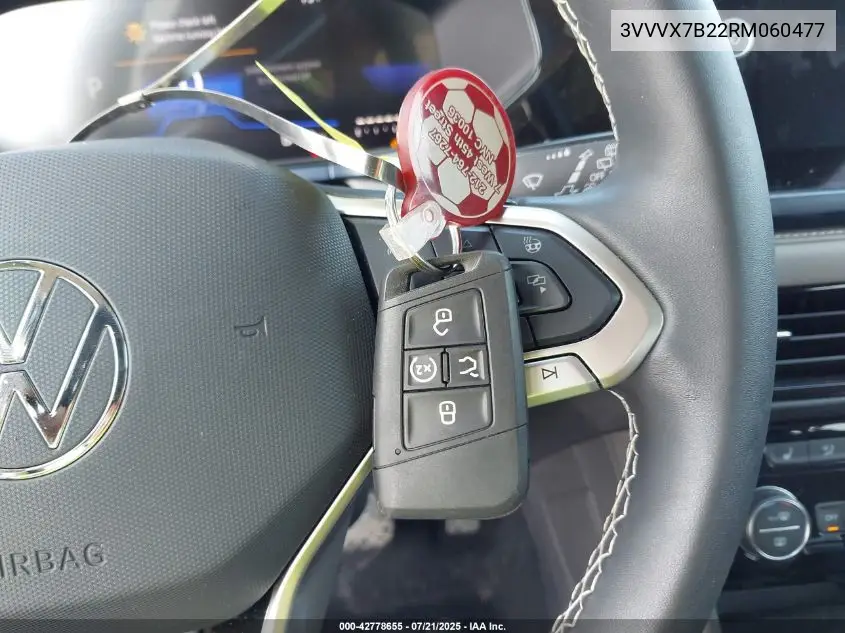 2024 Volkswagen Taos 1.5T Se VIN: 3VVVX7B22RM060477 Lot: 42778655