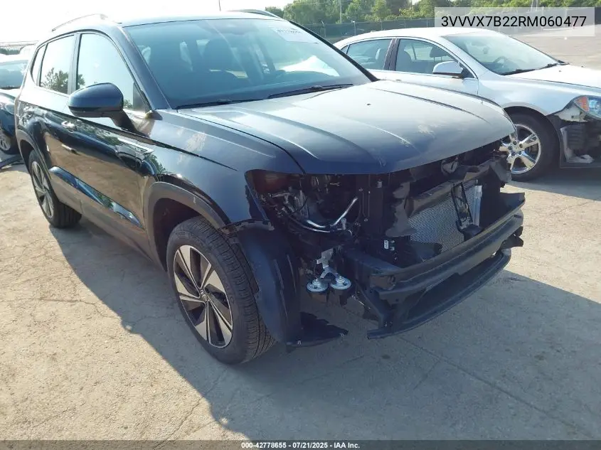 2024 Volkswagen Taos 1.5T Se VIN: 3VVVX7B22RM060477 Lot: 42778655
