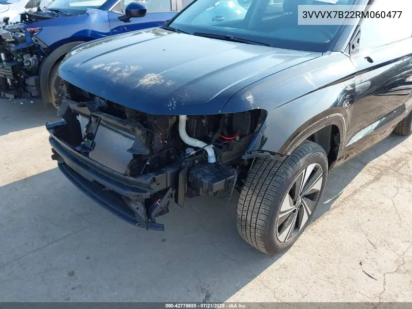2024 Volkswagen Taos 1.5T Se VIN: 3VVVX7B22RM060477 Lot: 42778655