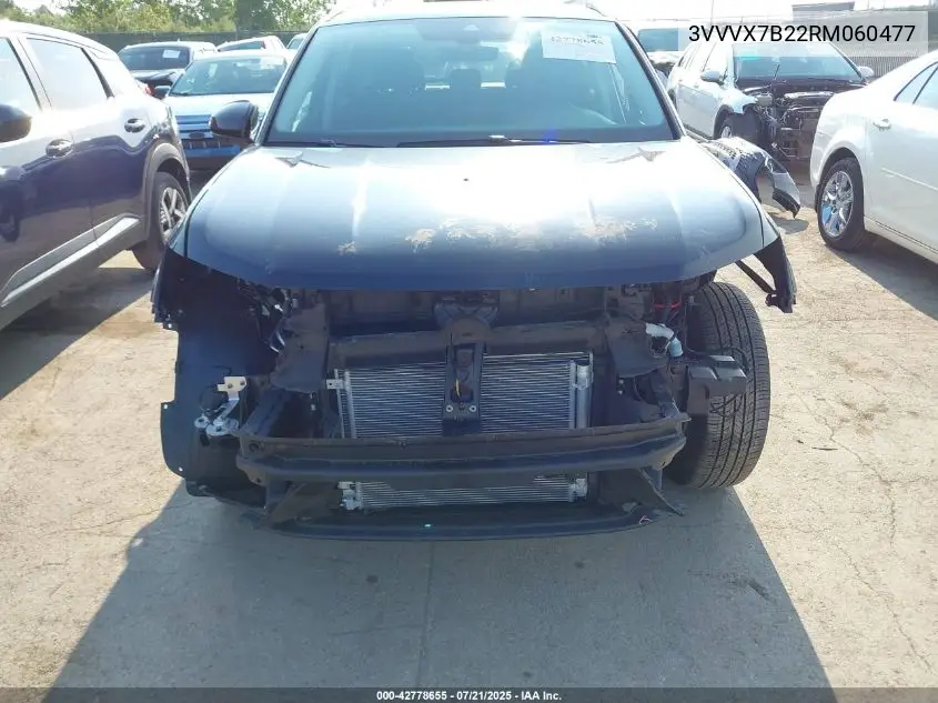 2024 Volkswagen Taos 1.5T Se VIN: 3VVVX7B22RM060477 Lot: 42778655