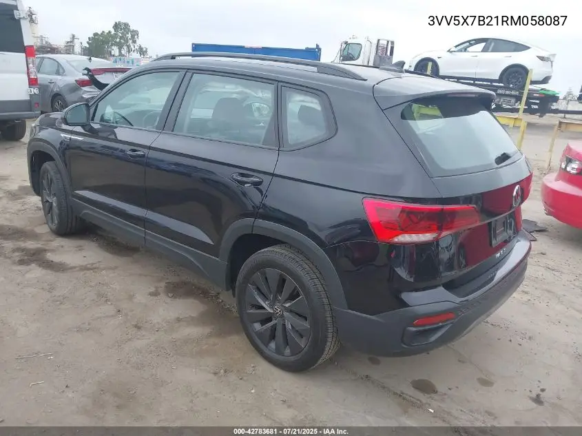 2024 Volkswagen Taos 1.5T S VIN: 3VV5X7B21RM058087 Lot: 42783681