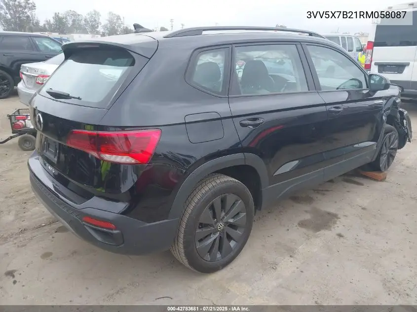 2024 Volkswagen Taos 1.5T S VIN: 3VV5X7B21RM058087 Lot: 42783681