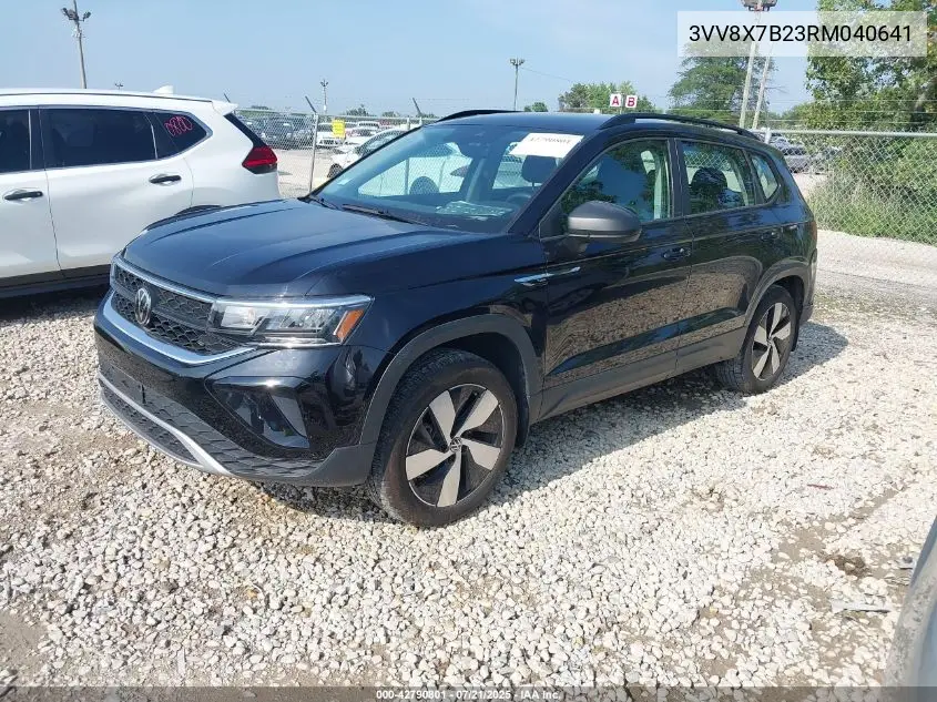 2024 Volkswagen Taos S VIN: 3VV8X7B23RM040641 Lot: 42790801